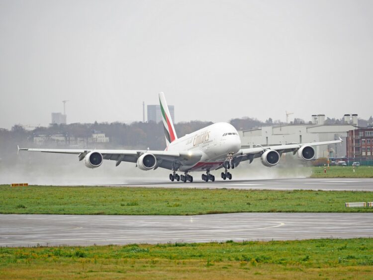 Emirates Letzter Jemals Gebauter A380 Copyright