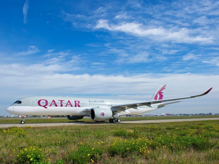 Qatar Airways Flugzeug A350 Copyright