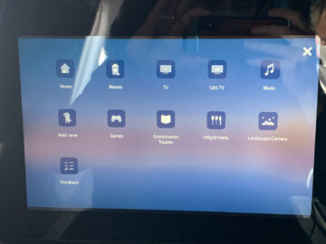 Sas Premium Economy Class A330 300 Ife Menu