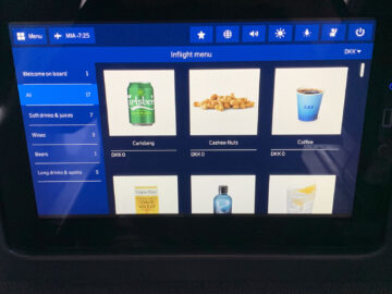Sas Premium Economy Class Ife Getraenke Snack Auswahl 1