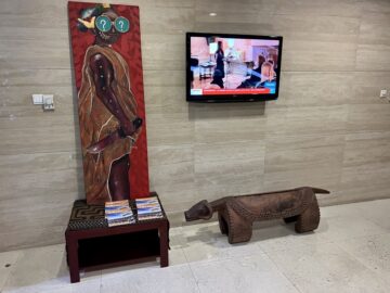 Salon Ebene Brazzaville Maya Maya Airport Fernseher