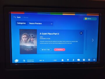 Aeromexico Business Class Boeing 787 8 Mexico Entertainment Filme