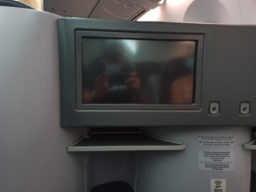 Aeromexico Business Class Boeing 787 8 Mexico Sitz Staufach Bildschirm
