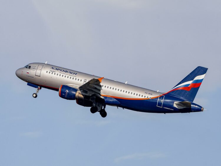 Flugzeug Aeroflot A320 Zurich
