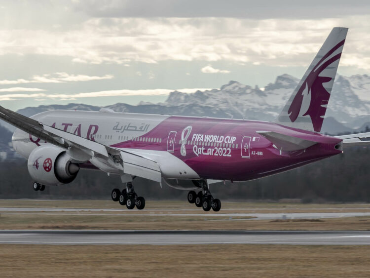 Flugzeug Qatar Fifa World Cup Livery