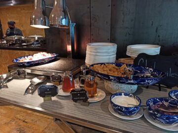 Hilton Mexico City Reforma Fruehstueck Nachos Bacon
