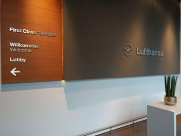 Lufthansa First Class Terminal Frankfurt Eingang Erdgeschoss Lobby