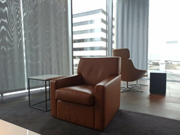 Lufthansa First Class Terminal Frankfurt Loungebereich Sessel