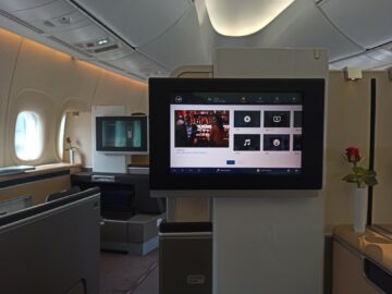 Review Lufthansa First Class Boeing 747 8 Mexico City Entertainment Filmauswahl