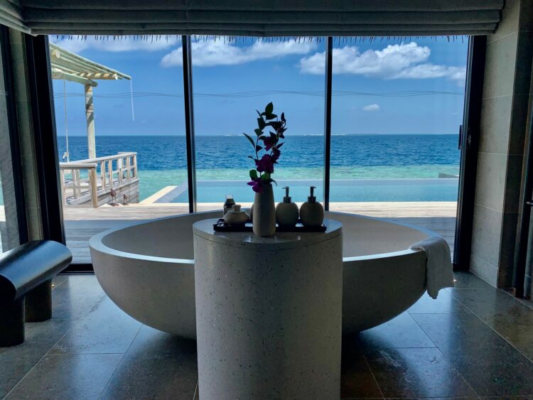 Waldorf Astoria Maldives Ithaafushi Badewanne 1