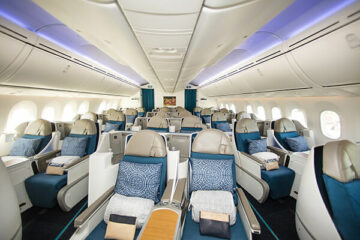 Air Tahiti Nui Business Class Kabine B878 Copyright