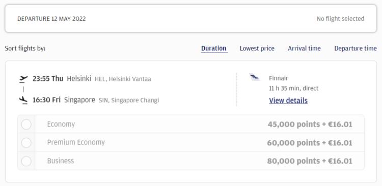 Finnair Plus Praemienflug Neue Business Class Helsinki Singapur