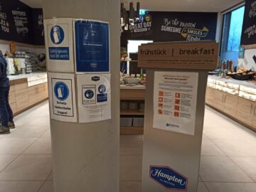 Hampton By Hilton Frankfurt Airport Fruehstueck Hinweis