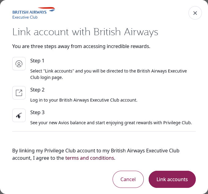 Privilege Club Account Verknuepfen Executive Club