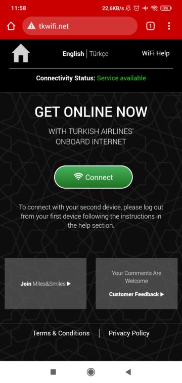 Review Turkish Airlines Business Class Airbus A330 300 Wifi Login