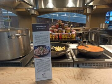 Turkish Airlines Business Lounge Istanbul Special Dish