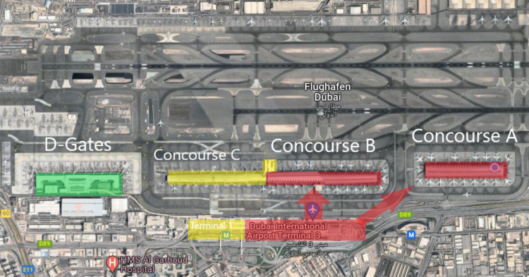 Dubai International Airport Terminal Plan