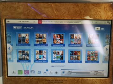 Emirates Business Class A380 Entertainment Filmauswahl