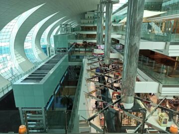 Emirates Business Class Lounge Dubai Concourse A Blick In Level 3