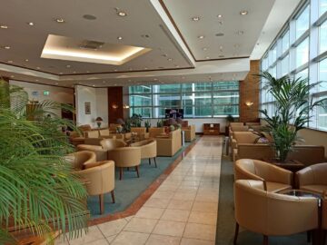Emirates Lounge Frankfurt Sitzbereich Pflanzen