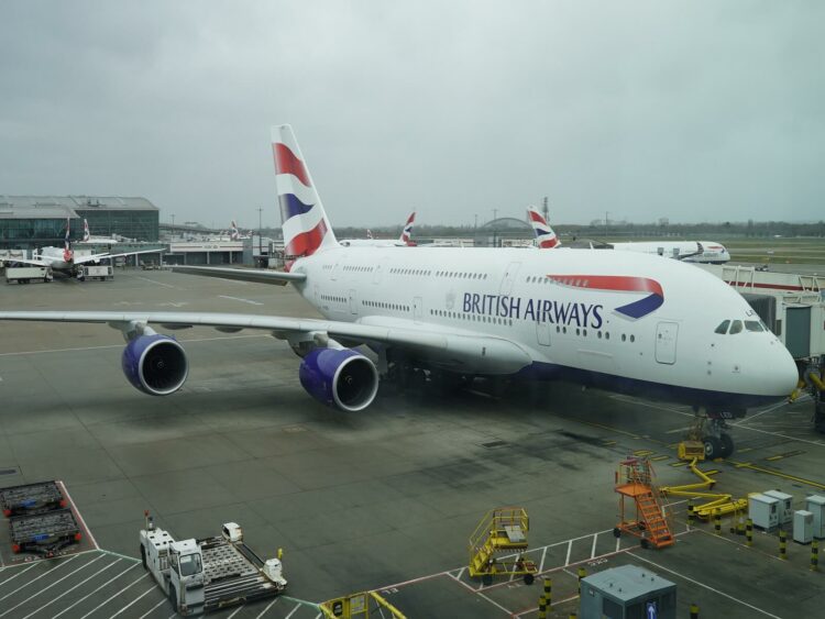 Flugzeug British Airways A380