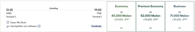 Miles And More Praemienflug Lufthansa Business Class Tokio Frankfurt