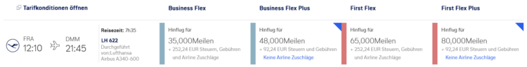 Miles And More Praemienflug Lufthansa Frankfurt Dammam