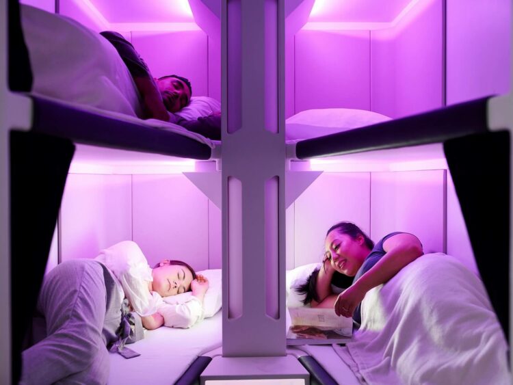 Air New Zealand Economy Class Skynest Besetzt Copyright