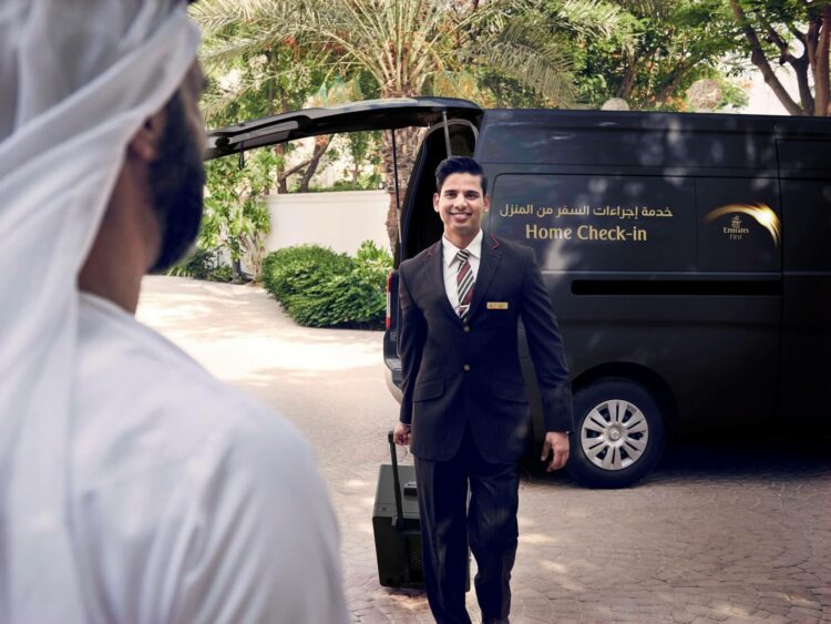 Emirates Kostenfreier Home Check In First Class Copyright