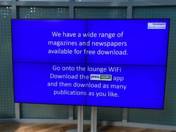 Euroairport Skyview Lounge Zeitschriften Zeitungen