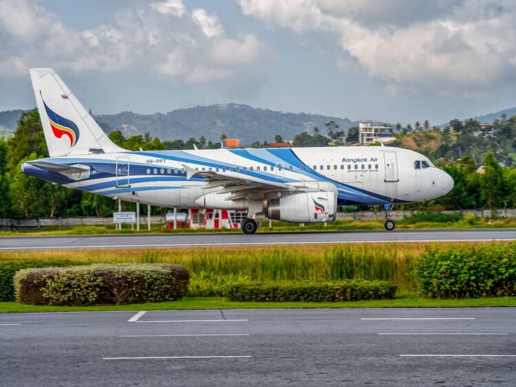 Flugzeug Bangkok Airways Airbus A319 Koh Samui