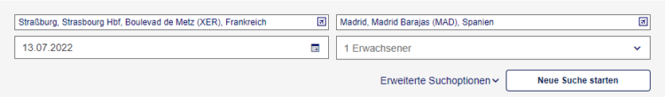 Lufthansa Express Bus Online Buchen Suchmaske