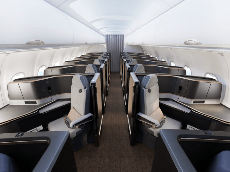Safran Seats Business Class Sitz Vue Single Aisle Kabine Copyright