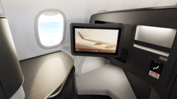 Safran Seats Business Class Sitz Vue Single Aisle Monitor Copyright
