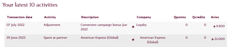 Transferbonus Membership Rewards Privilege Club Gutschrift