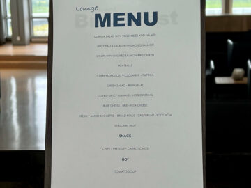 Bergen Lounge Buffet Menu