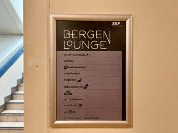 Bergen Lounge Zugang Airlines