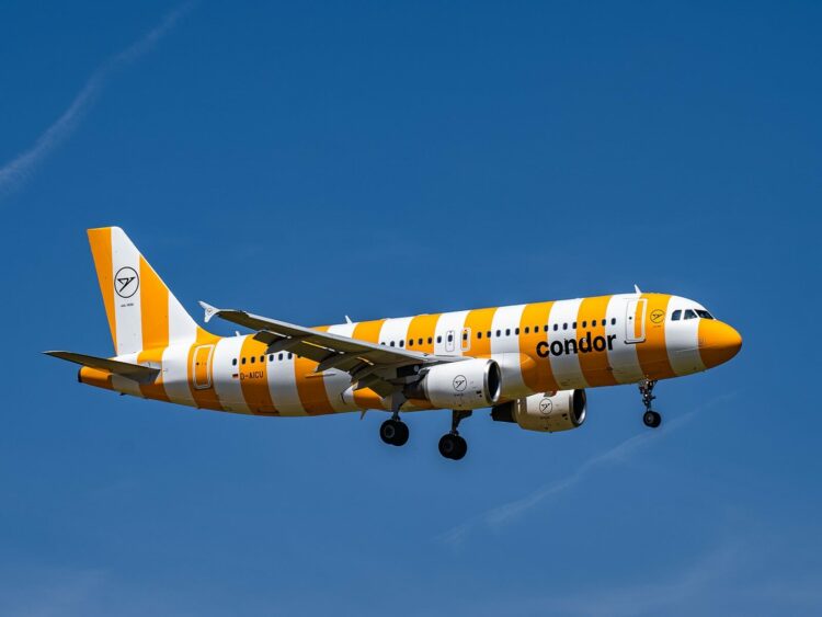 Flugzeug Condor Regenwurm Neue Lackierung
