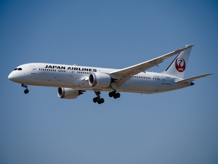 Flugzeug Japan Airlines B787 Frankfurt