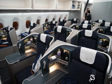 Lufthansa Neue Business Class A350 900 Sitze Mitte