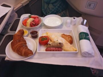 Srilankan Airlines Business Class Airbus A330 300 Frankfurt Fruehstueck