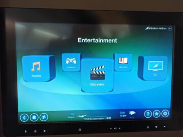 Srilankan Airlines Business Class Airbus A330 300 Hautpmenue