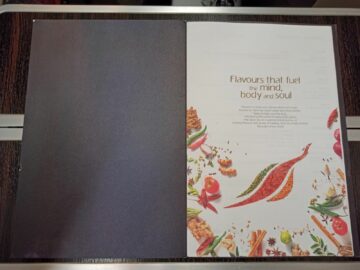 Srilankan Airlines Business Class Airbus A330 300 Menuekarte Deckblatt
