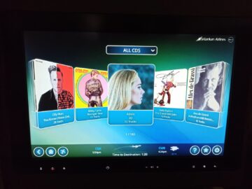 Srilankan Airlines Business Class Airbus A330 300 Musik