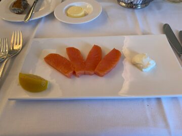 Swiss First Class Airbus A330 Balik Lachs