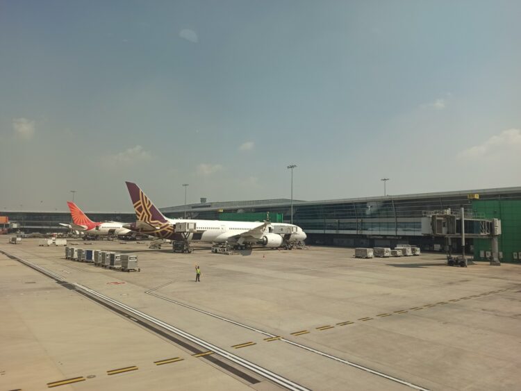 Air India Vistara Flugzeuge Zusammen