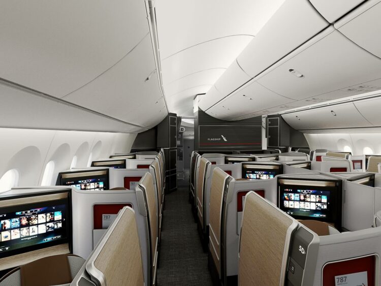 American Airlines Neue Business Class Flagship Suite B787 Kabine Copyright