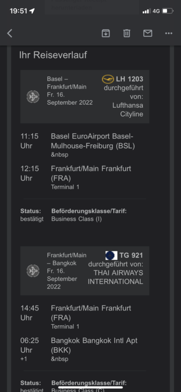 Eva Air Business Class B787 10 Alternative