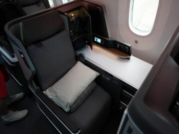 Eva Air Business Class B787 10 Gangsitz