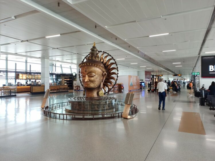 Flughafen Terminal Indira Gandhi International Airport Delhi Passagiere